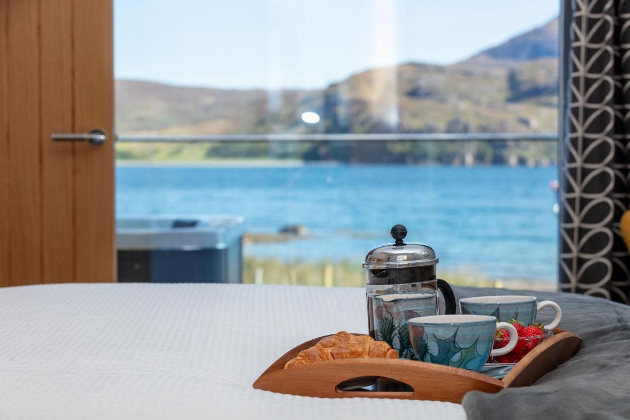 Birches Lodge With Hot Tub Dundonnell Esterno foto