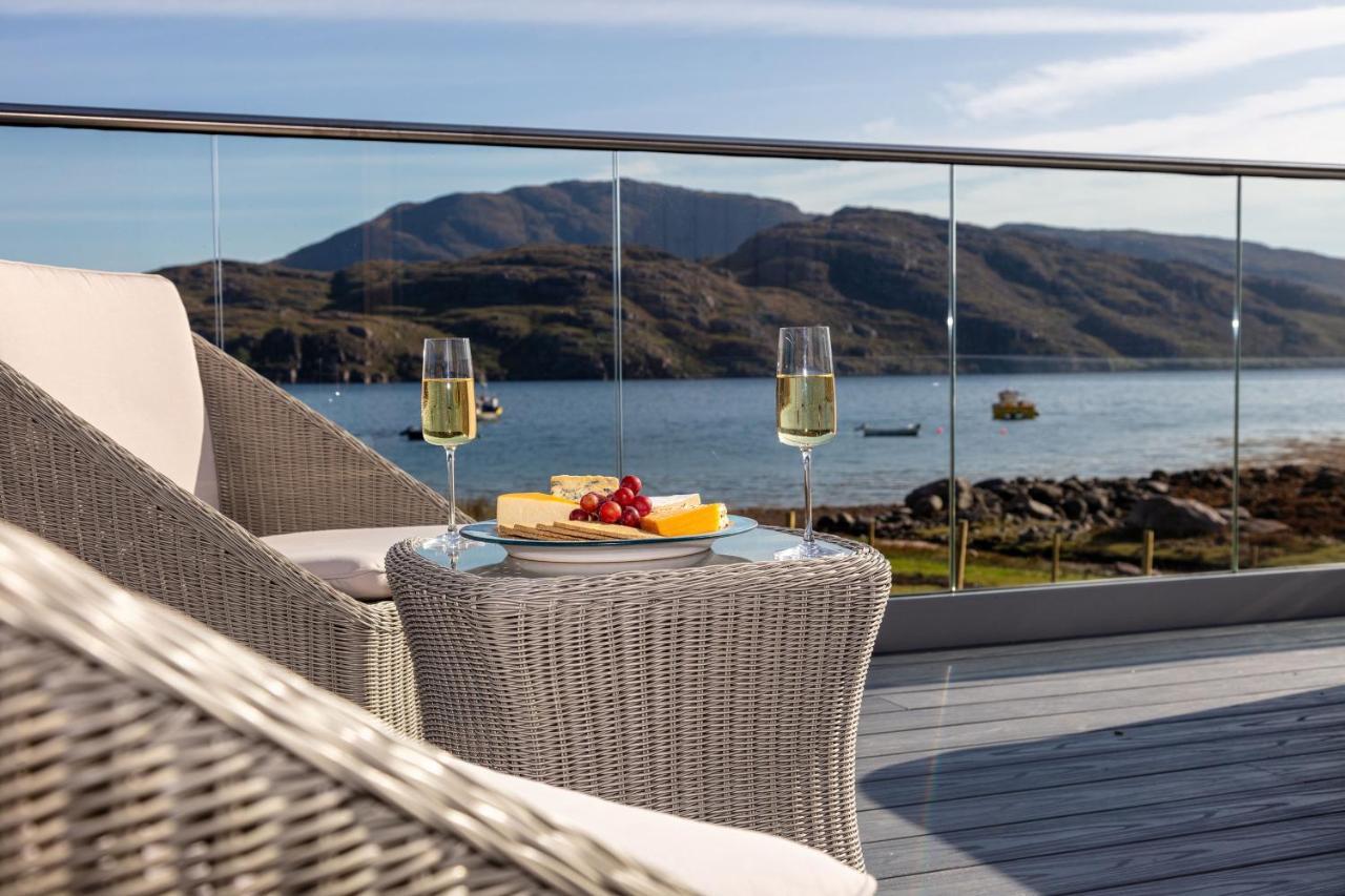 Birches Lodge With Hot Tub Dundonnell Esterno foto